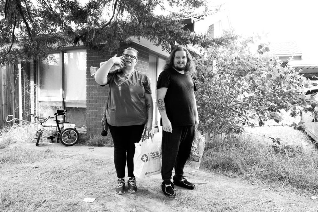 black and white portrait of a middle aged couple in Melbourne's outer suburbs why you should stop taking portraits