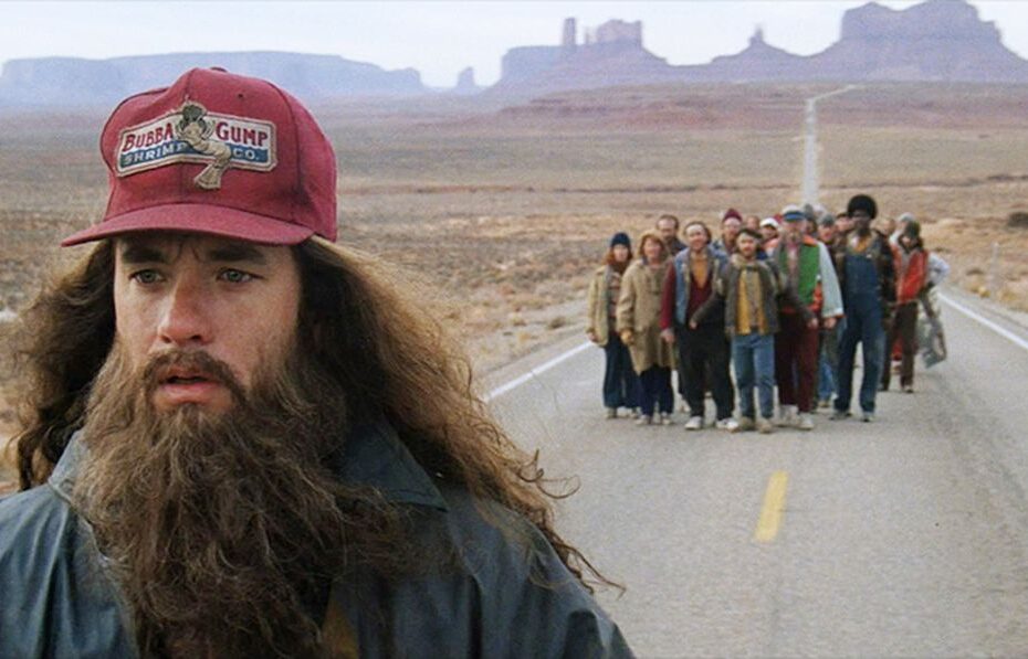 Image of Forrest Gump running across america